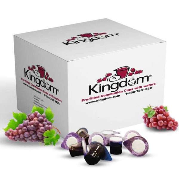 Kingdom Prefilled Communion Cups and Wafers - Red Juice