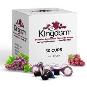 Kingdom Prefilled Communion Cups and Wafers - Red Juice - 50