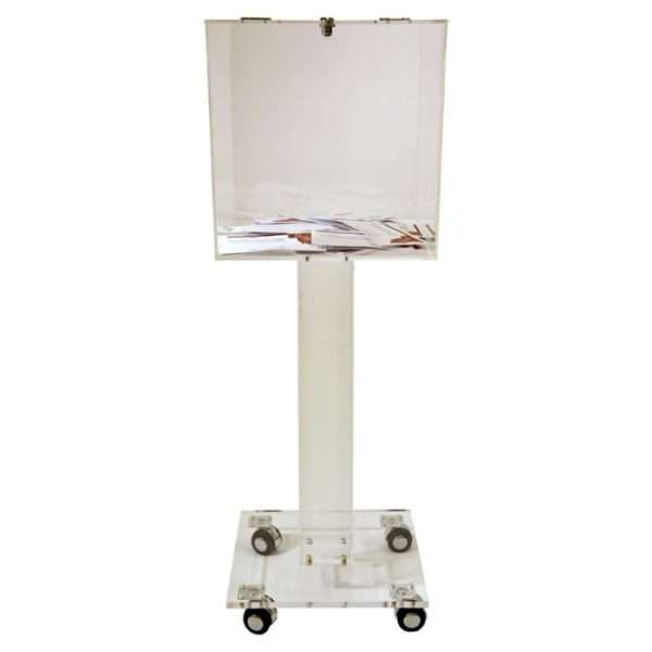 Clear Acrylic Donation Box with Lock and Key - Ensuring Safety and Secure Collection. - Image 4