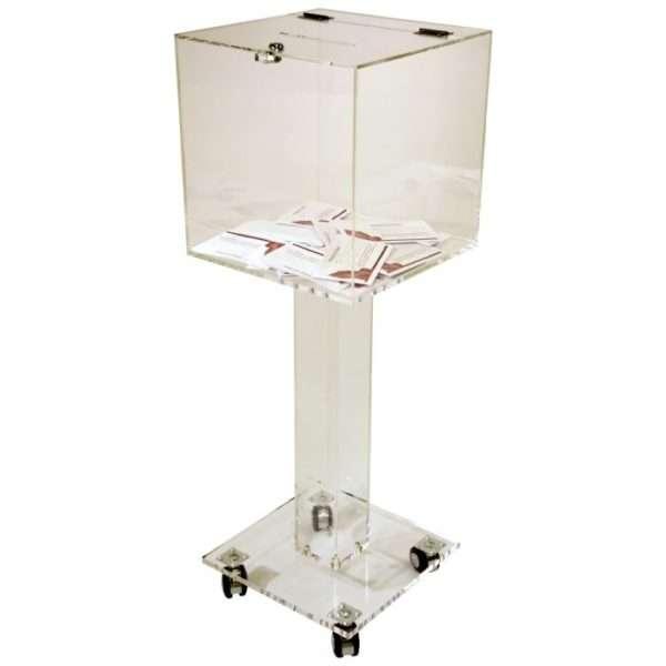 Clear Acrylic Donation Box with Lock and Key - Ensuring Safety and Secure Collection. - Image 5