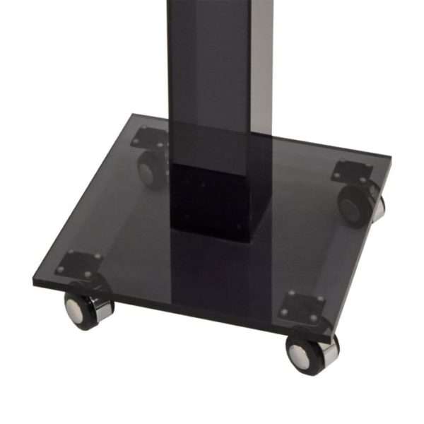 Customized Acrylic Collection Box on Wheels: A Secure and Portable Solution for Your Valuable Donations - Black - Image 13